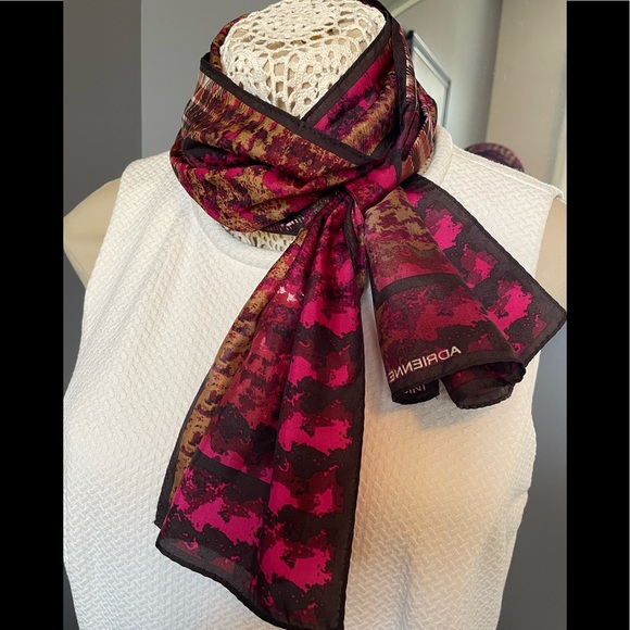 Adrienne Vittadini Accessories - Adrienne Vittadini Silk Scarf Purple